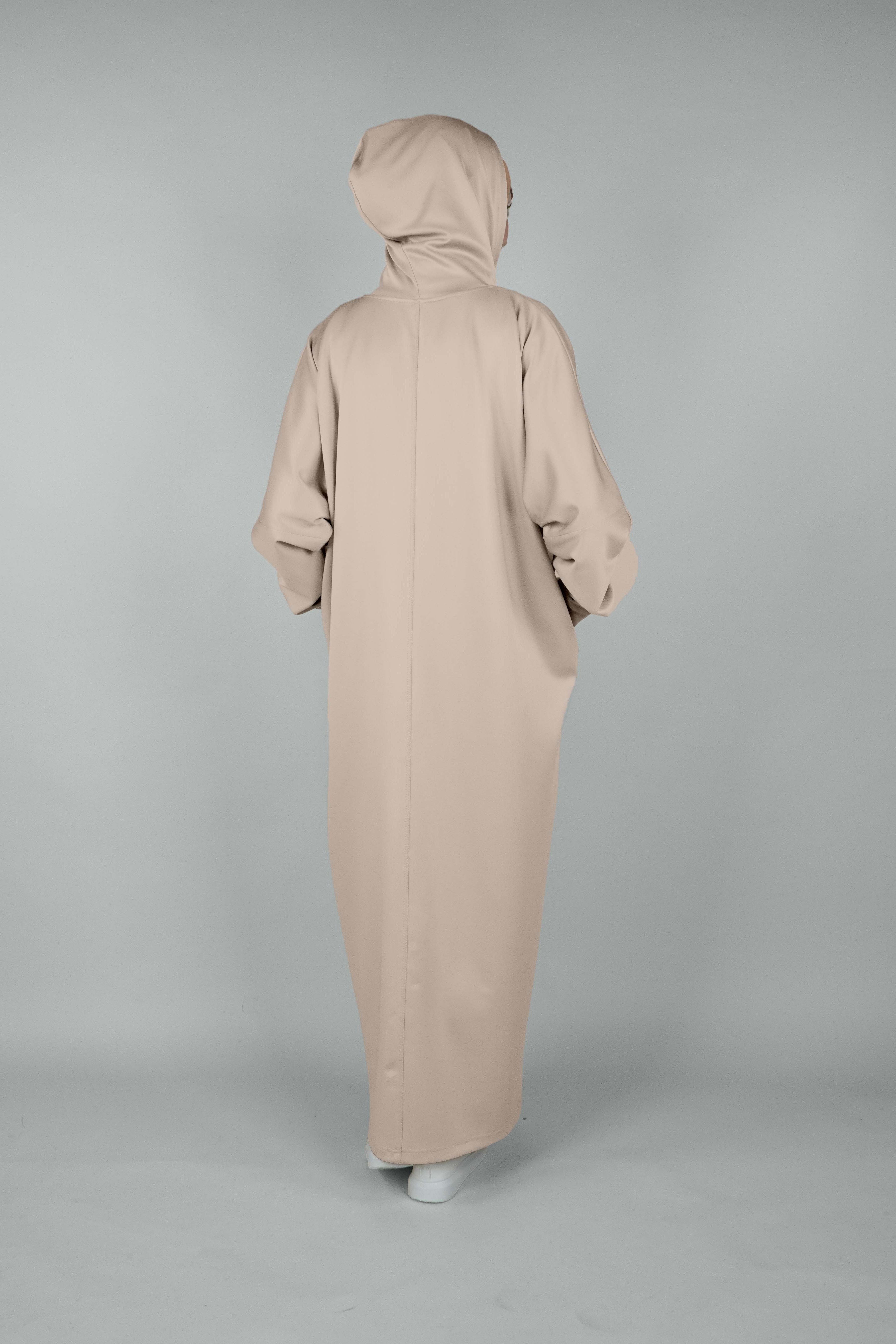 Non Iron Hoodie Dress Cosmic Latte