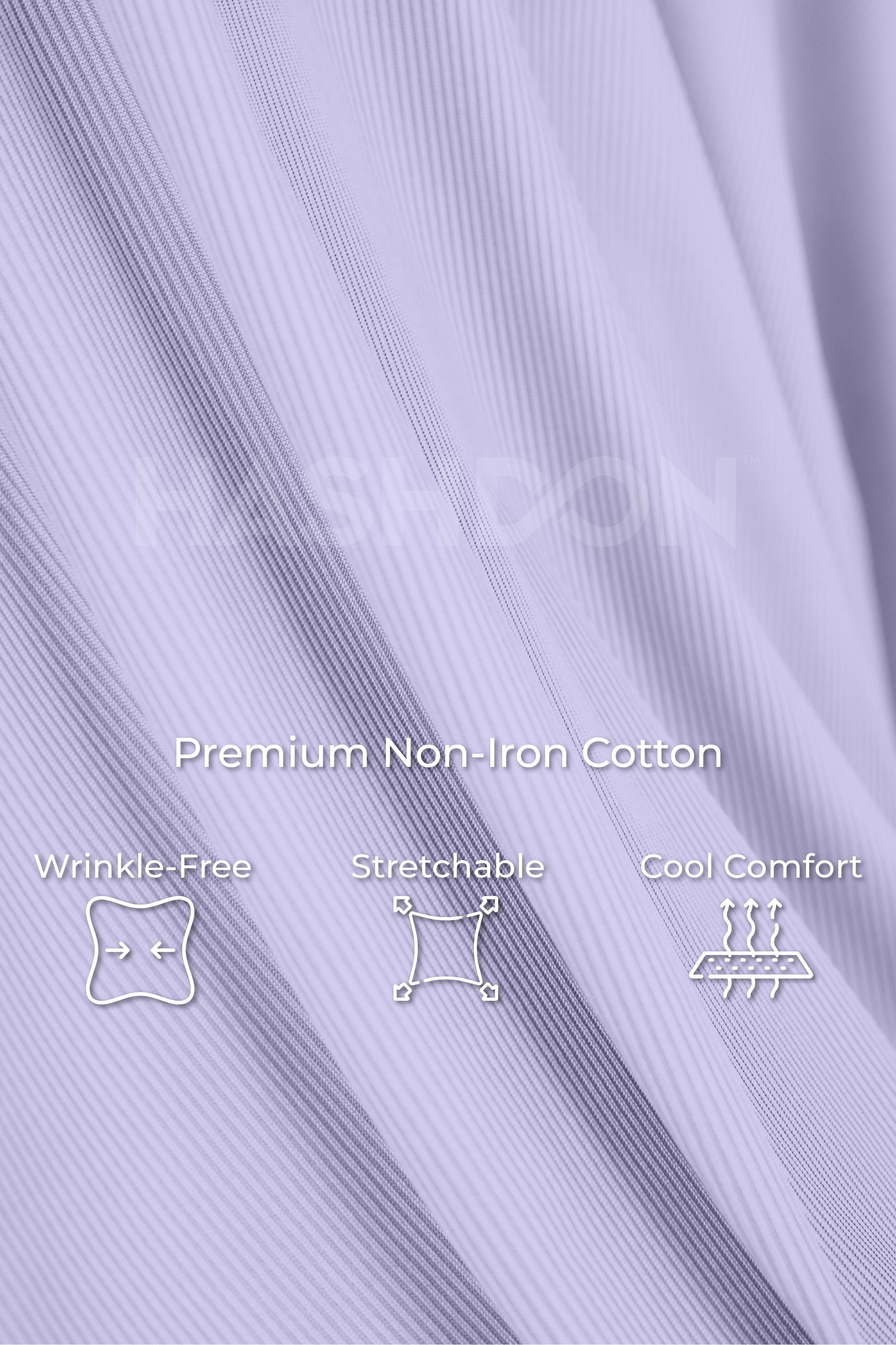 Non-Iron Super Airy Daily Wear Lilac