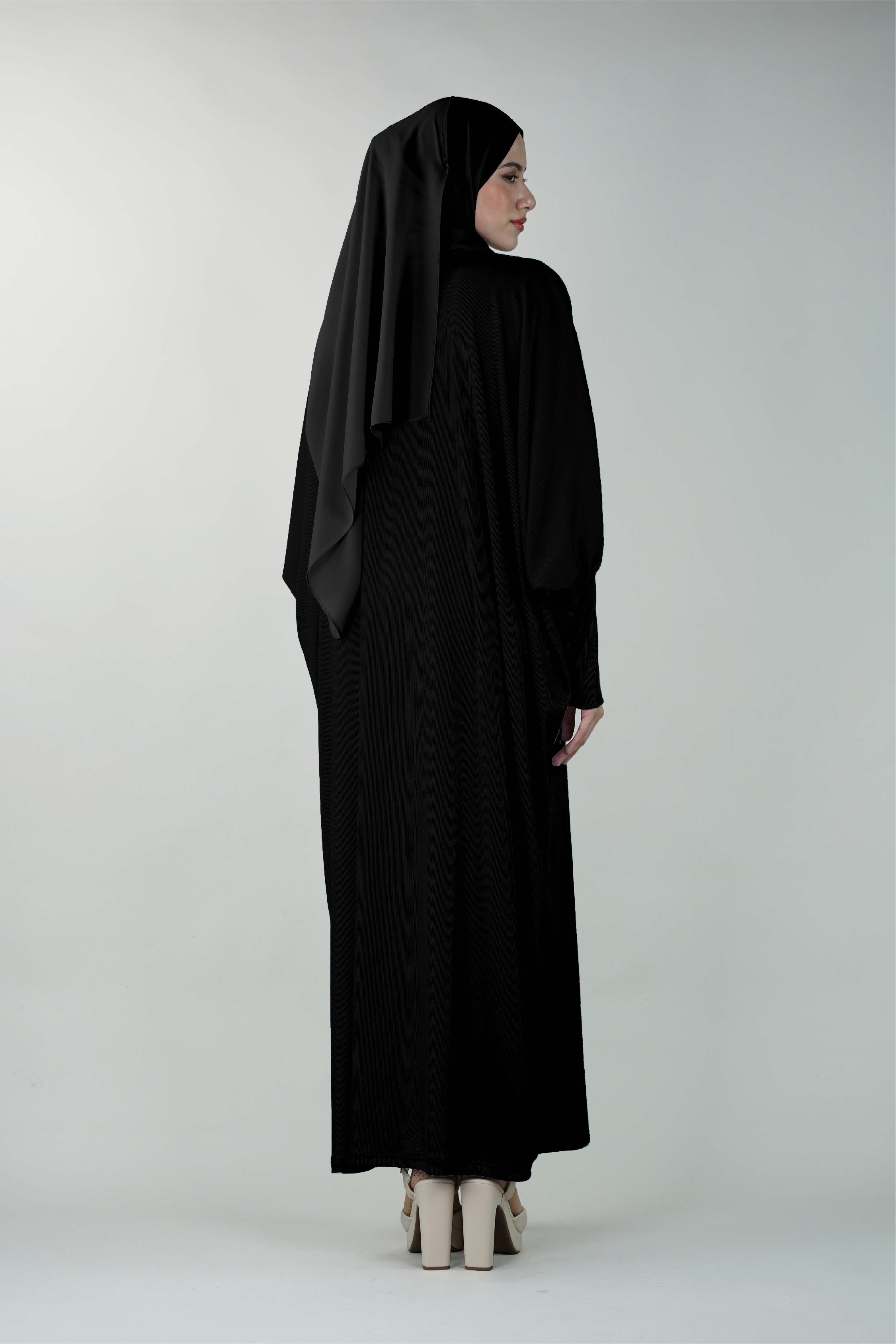 Non-Iron Umrah Hajj Abaya Black